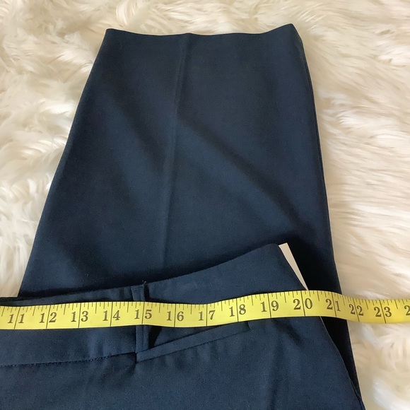 Zac & Rachel Navy Pants Women Size 18 Short Stretch Waist  Straight Leg NWT - Picture 8 of 10